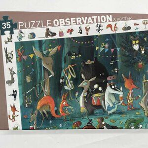 Djeco Observation Puzzle - The Orchestra, 35 pieces Search & Find EUC